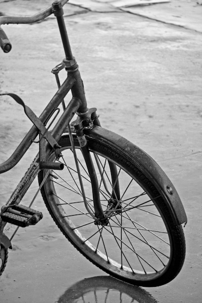 Fahrrad auf der Insel Putuo Shan